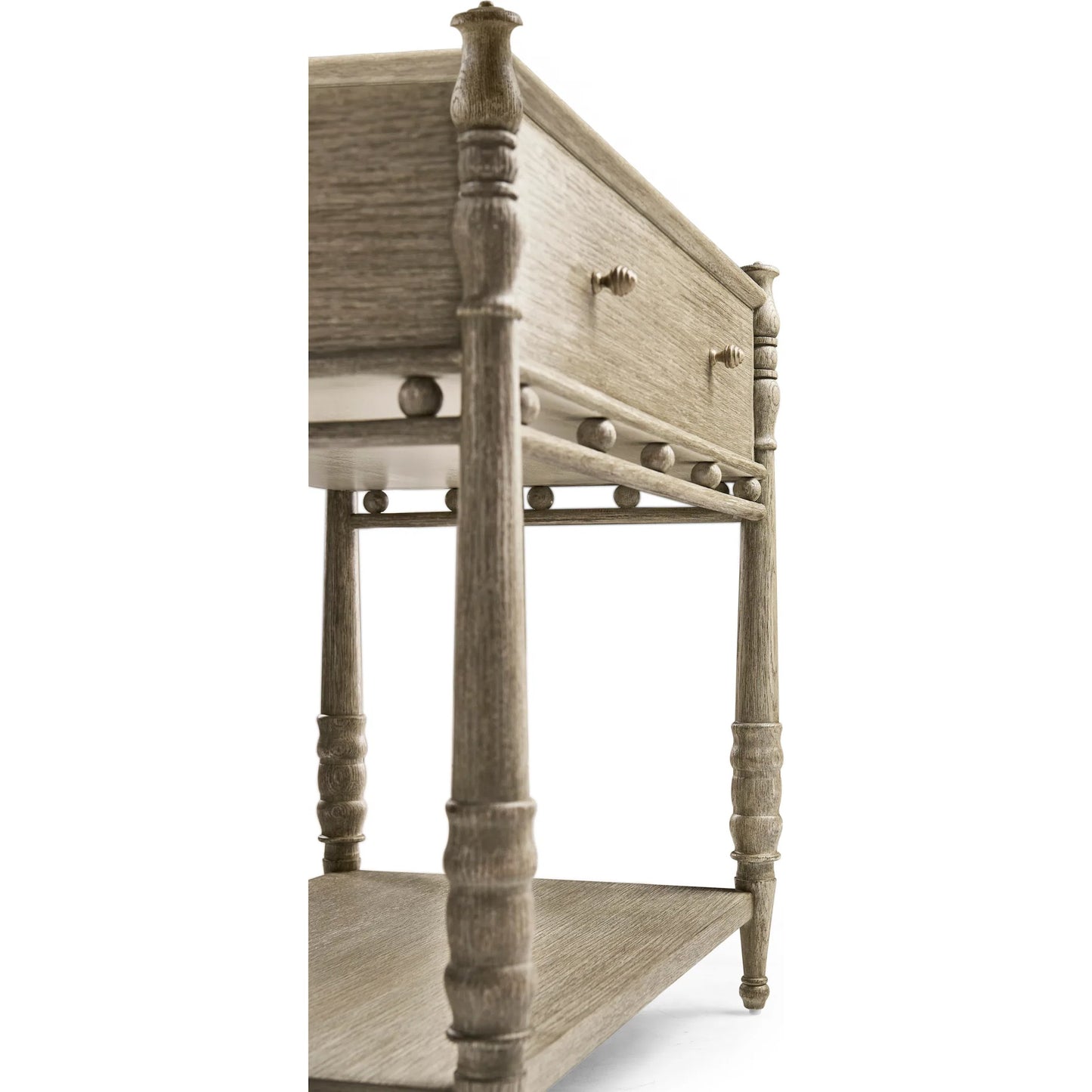 010 SI-2462600 | Closeup | Morris 32" Bedside Table by Jonathan Charles in greyed oak. Made from oak in a modern style.