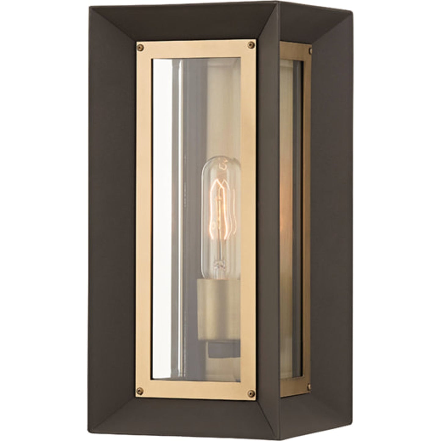 000 SI-1831159 | Primary Silo | Lowry Exterior Wall Sconce by Troy in textured bronze, patina brass. Made from aluminum in a modern style.