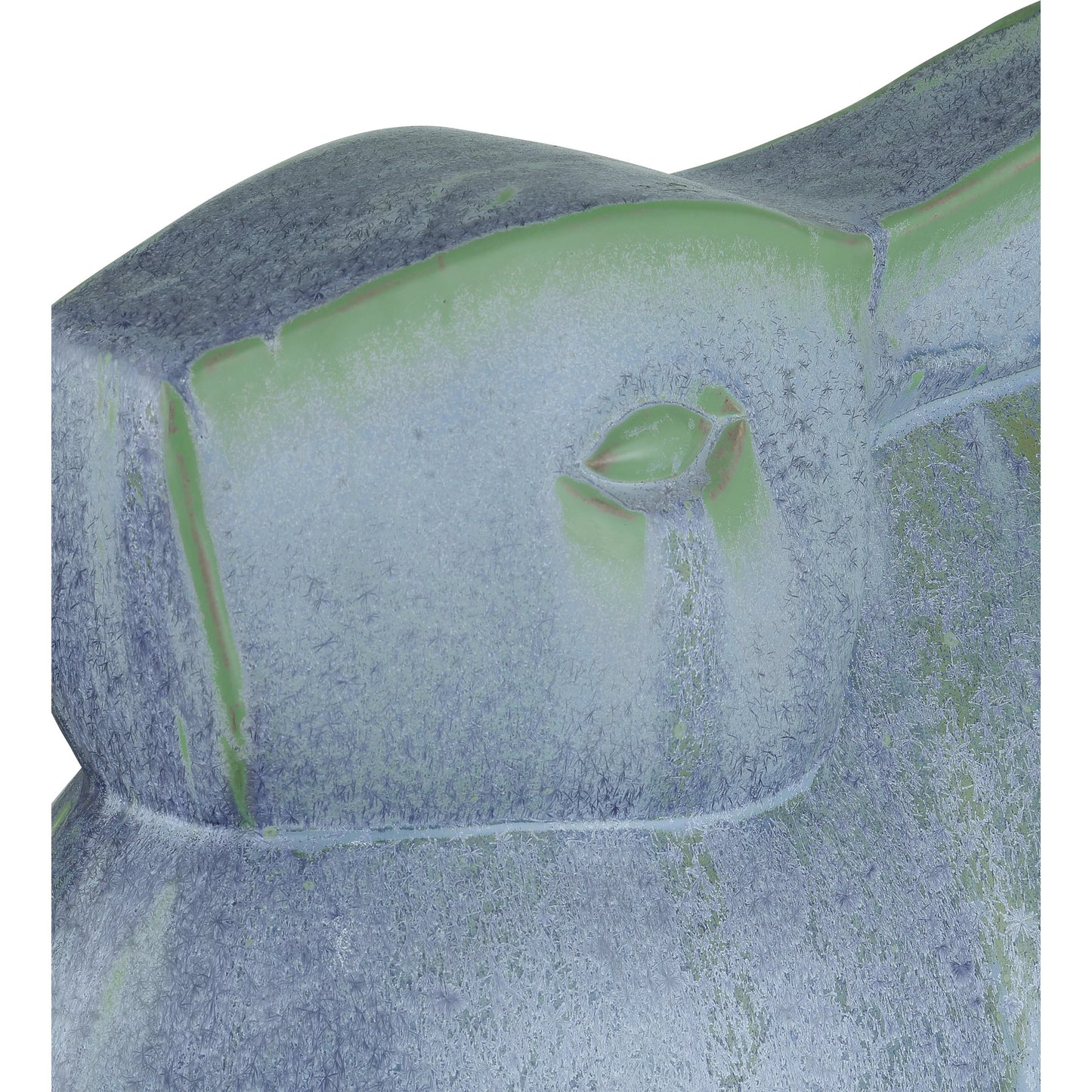 002 SI-2191764 | Additional Silo | Lapine Object by Currey and Company in reactive blue, green. Made from porcelain in a modern style.