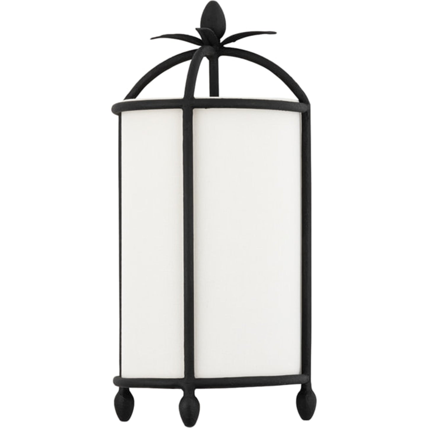 000 SI-1758749 | Primary Silo | Brooks Wall Sconce by Troy in black. Made from iron, steel, linen in a modern style.