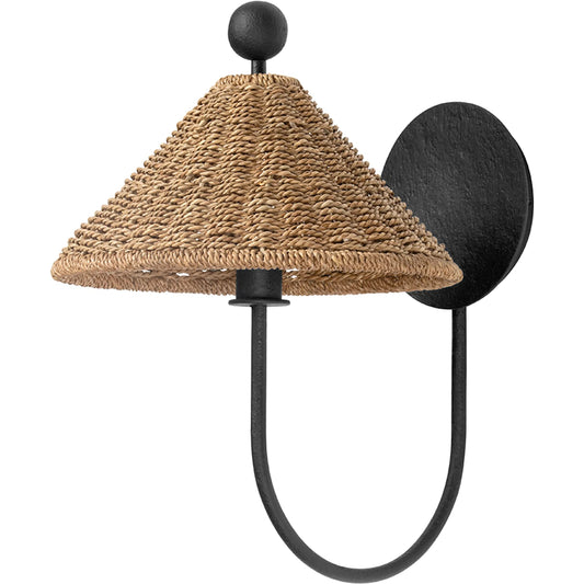 Layton Wall Sconce by Troy. Made from steel in a cottage & farmhouse style.