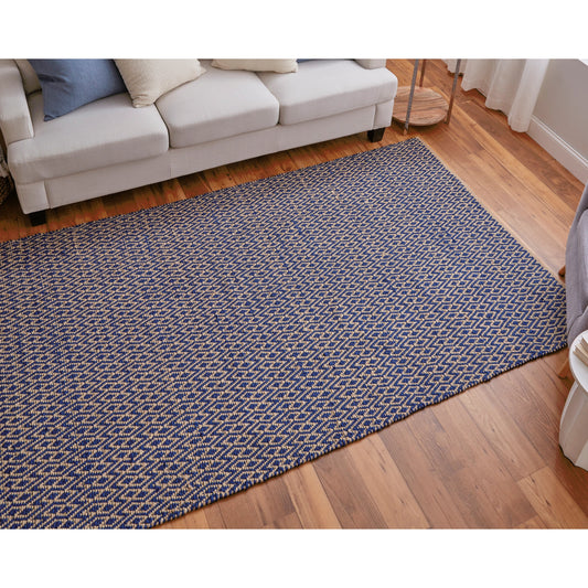 Norrington Transitional Diamond Rug - I0522 by Feizy in blue, tan. Made from polyester in a unique style.
