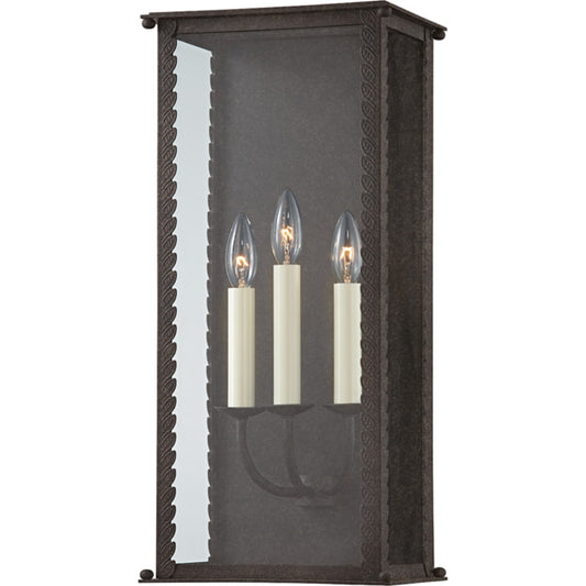 Zuma Exterior Wall Sconce by Troy. Made from aluminum, stainless steel in a traditional style.