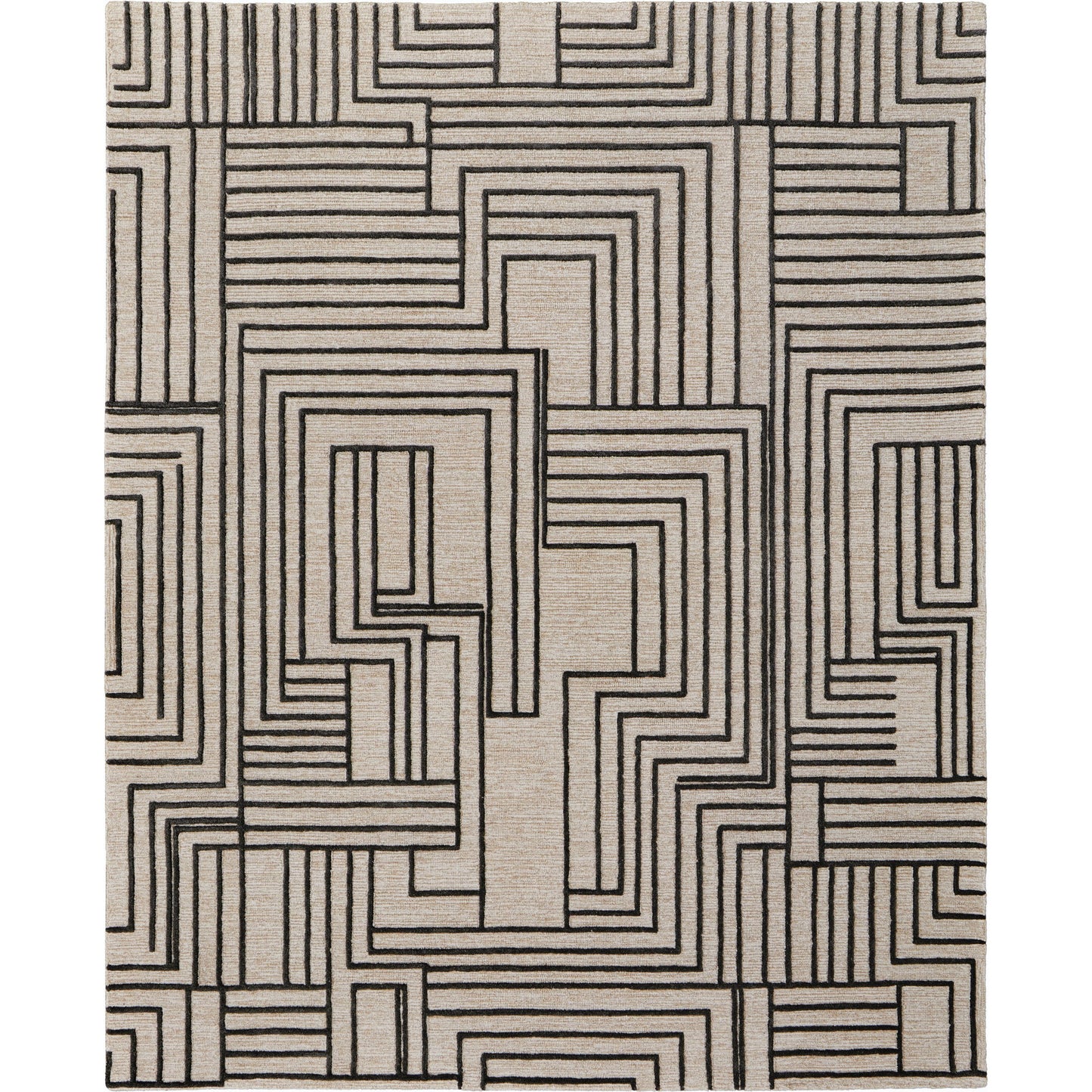 001 SI-2159097,SI-2159098,SI-2159099,SI-2159101,SI-2159102,SI-2159319 | Primary Silo | Gansett Geometric Rug - T25T8011 by Thom Felicia by Feizy Rugs in tan, brown. Made from wool in a unique style.