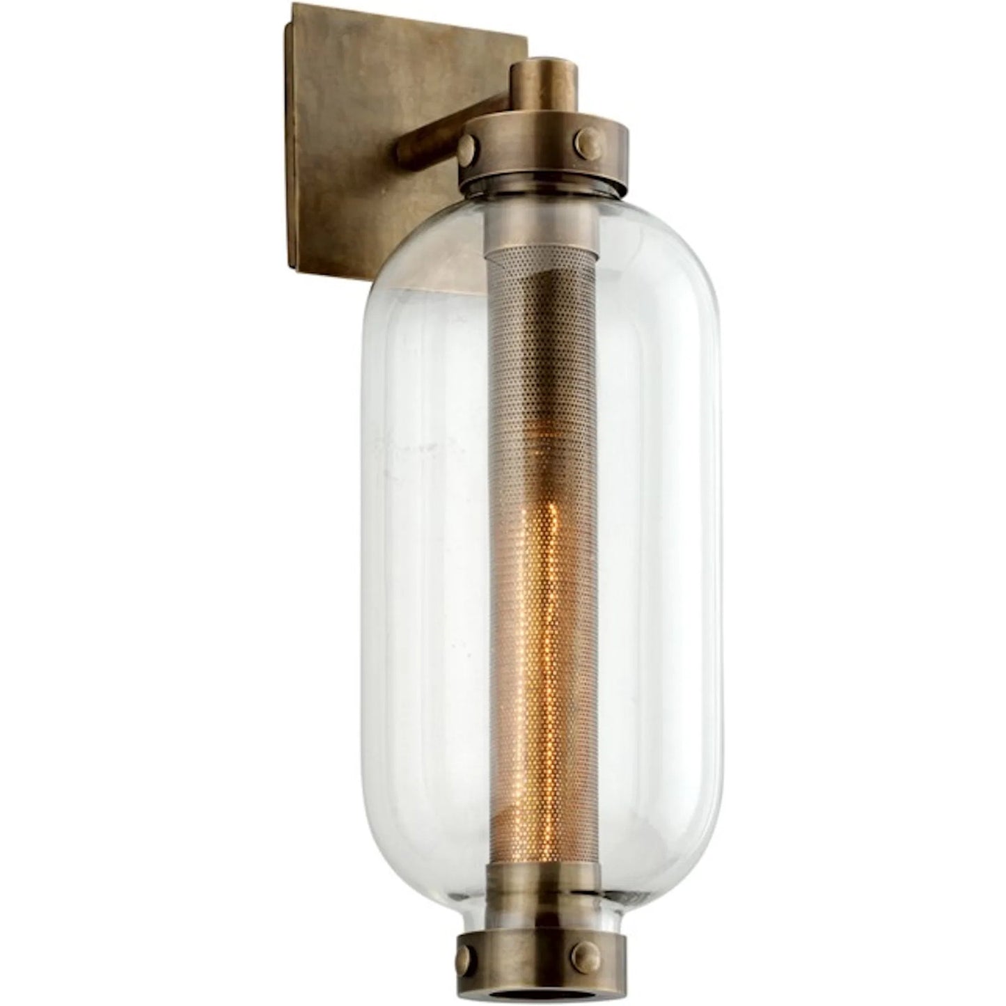 004 SI-2072620 | Additional Silo | Atwater Wall Sconce by Troy in vintage brass. Made from solid brass in a modern style.