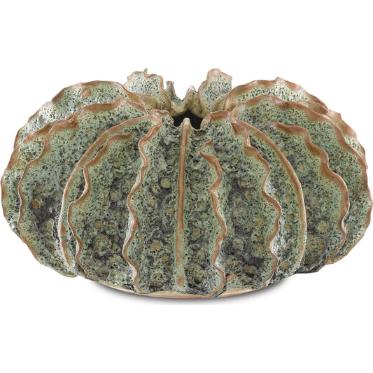 001 SR-823779 | Primary Silo | Sunken Boat Wings Vase by Currey and Company in moss green. Made from ceramic in a coastal style.