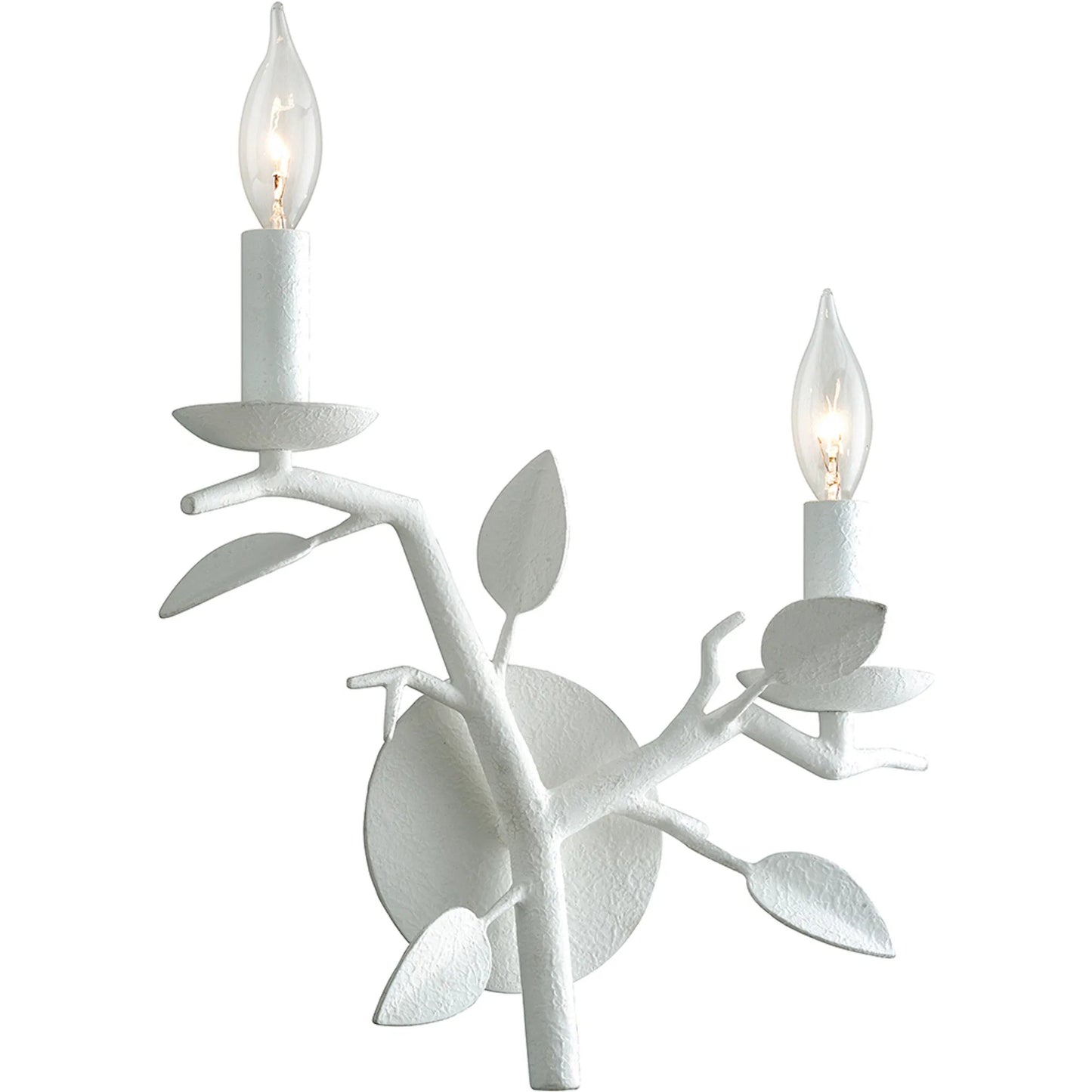 001 SI-2327733 | Primary Silo | Aubrey Wall Sconce by Troy in gesso white. Made from hand worked iron in a modern style.