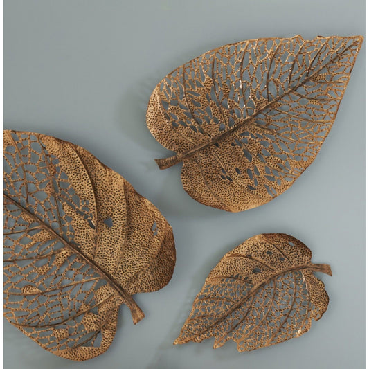 Birch Leaf Wall Art by Phillips Collection. Made from metal in a coastal style.