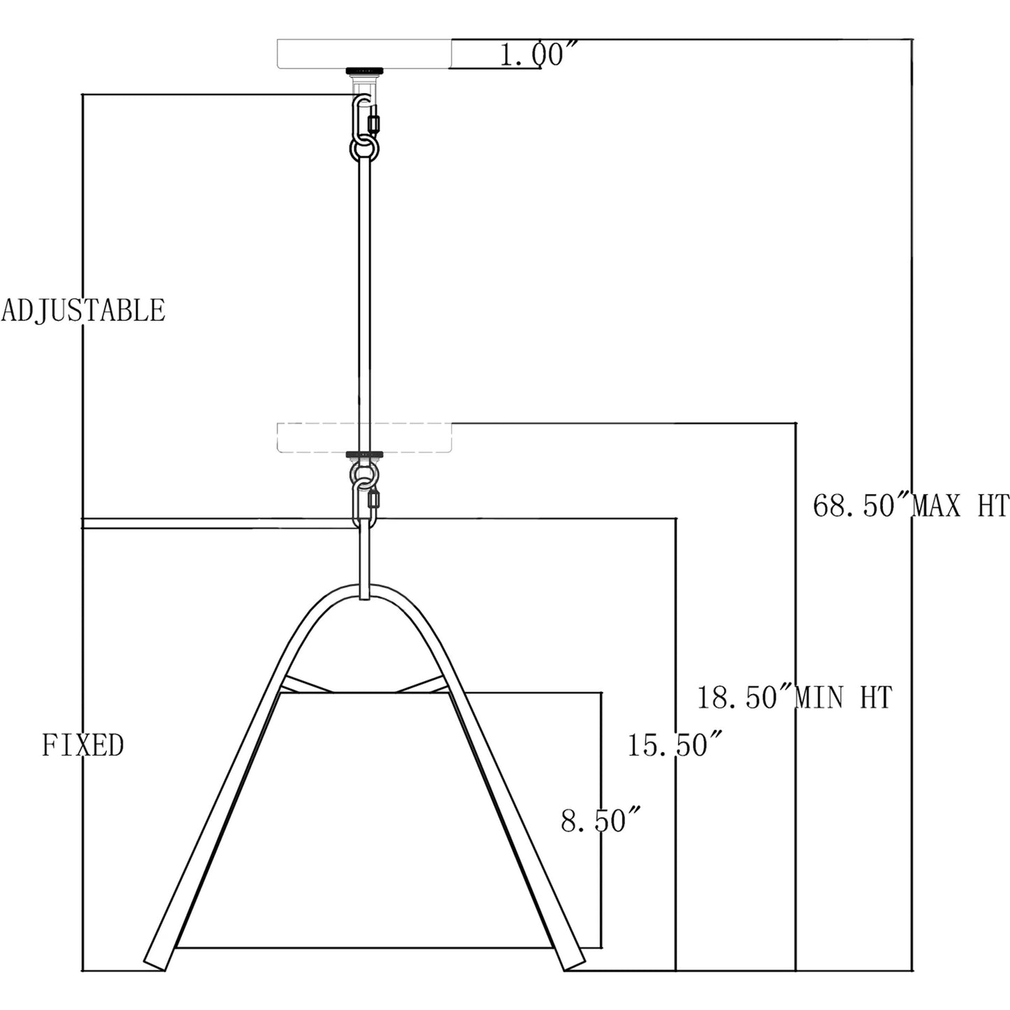 009 SI-1923913 | Lifestyle | Frey Pendant by Currey and Company in satin black, brushed brown. Made from metal in a transitional style.