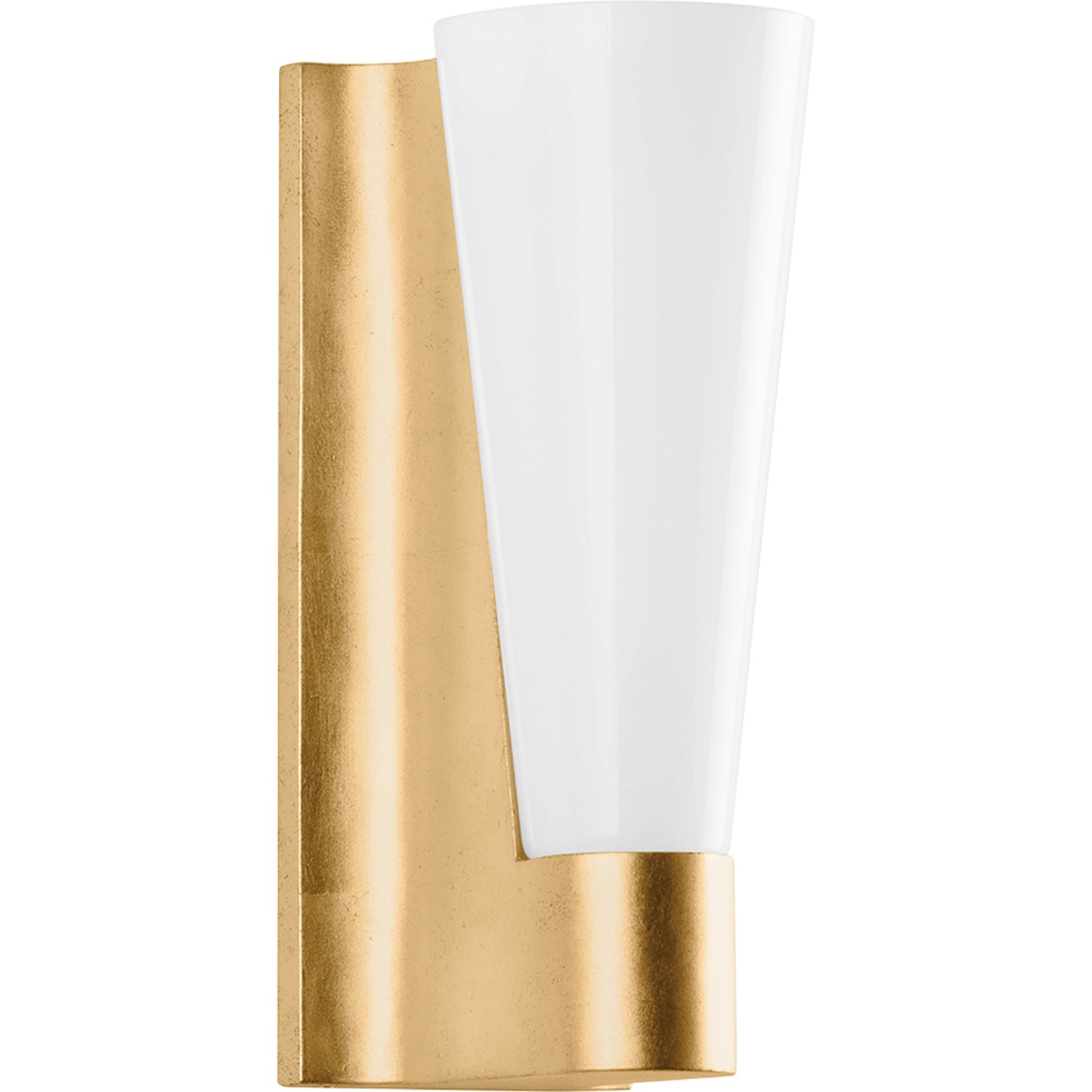 001 SI-2055064 | Primary Silo | Abner 1 Light Wall Sconce by Troy in vintage gold leaf. Made from steel in a modern style.