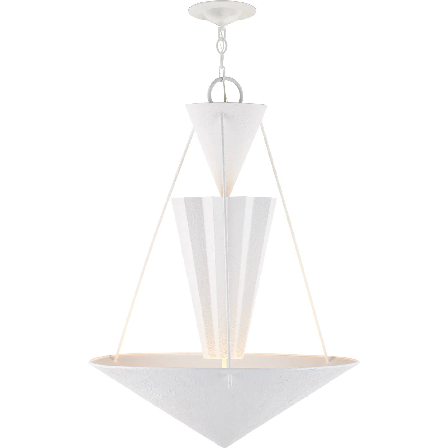 005 SI-2191709 | Additional Silo | Empyrean Chandelier by Currey and Company in yeso blanco. Made from wrought iron in a modern style.