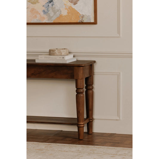 Russet Console Table by Moe's Home Collection in brown. Made from acacia wood, acacia veneer in a traditional style.