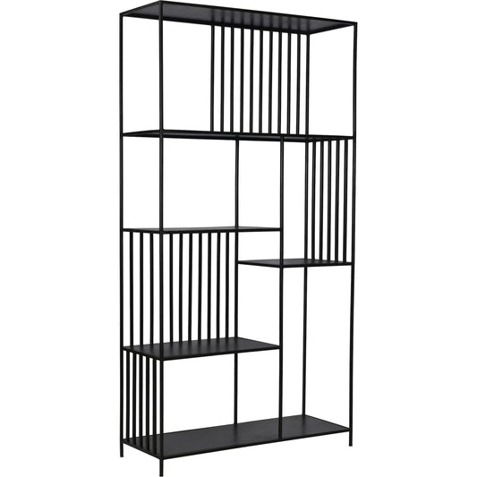 Ramar Bookcase by Arch & Plane in black gunmetal. Made from iron in a modern style.