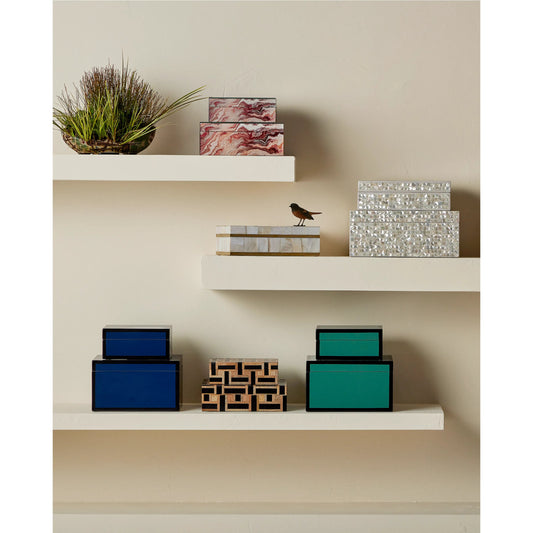 Lacquer Box Set by Currey and Company. Made from engineered wood in a modern style.