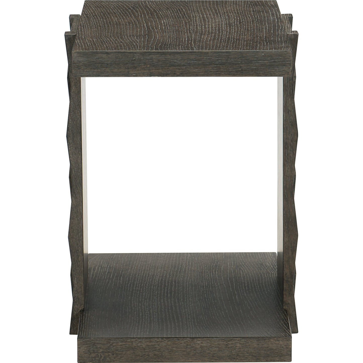 003 SI-1711390 | Additional Silo | Linea End Table by Bernhardt in cerused charcoal. Made from white oak veneers in a unique style.