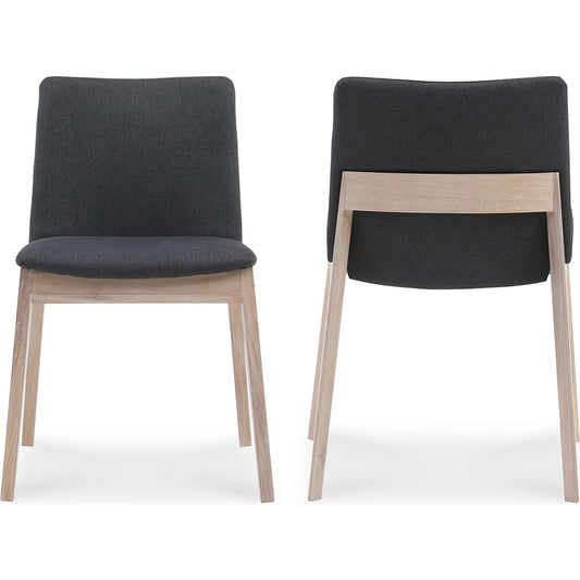 029 SR-858344 | Primary Silo | Deco Oak Dining Chair Pvc (Set of 2) by Moe's Home Collection. Made from unique in a modern style.