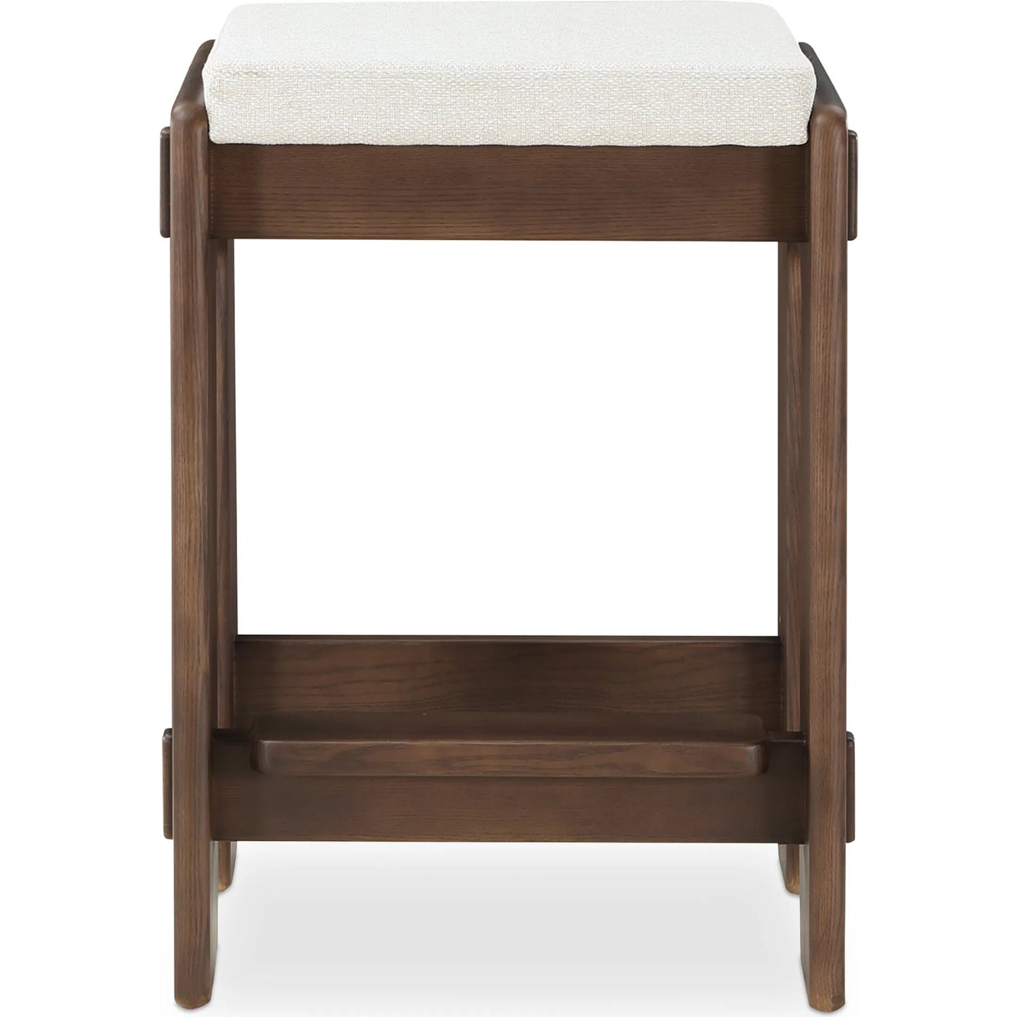 002 SI-2253602 | Additional Silo | Ashby Counter Stool by Moe's Home Collection in beige and walnut. Made from upholstery: 100% polyester, solid ash, plywood in a unique style.