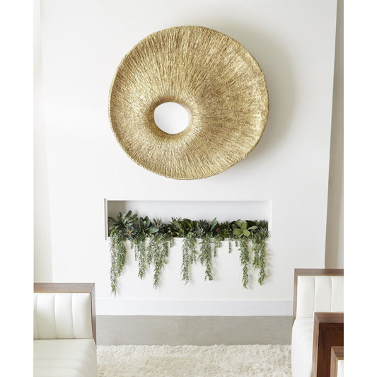 Convergence Mirror by Phillips Collection. Made from resin in a modern style.