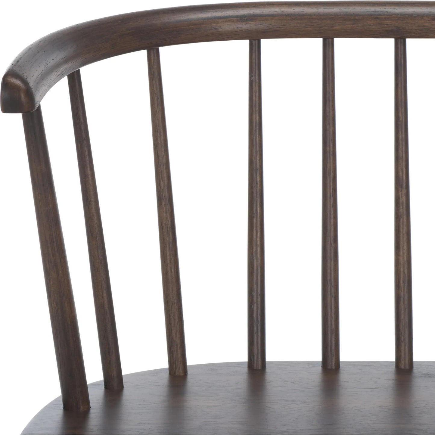 036 SI-2262953 | Closeup | Ingham Spindle Bench by HedgeApple Essentials. Made from rubber wood, iron in a modern style.