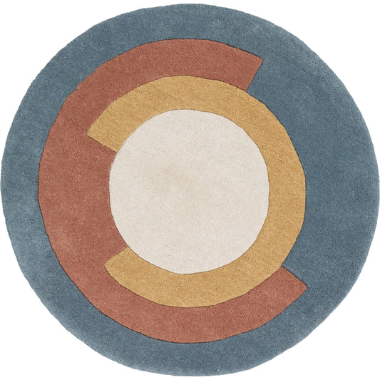 Beck Rug - 23262 by Surya in dark blue, brown, light gray. Made from 100% wool in a unique style.