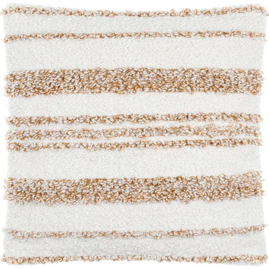 Boculette Pillow - 496394 by Surya. Made from front: 100% polyester, back: 100% cotton in a modern style.