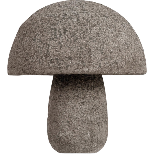 Granite Mushroom by Currey and Company in textured brown. Made from stone in a modern style.