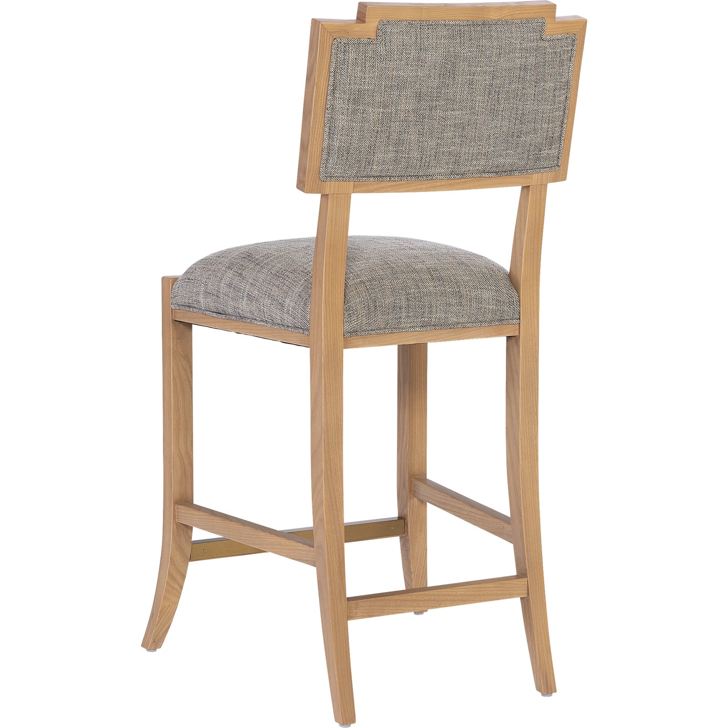 006 SI-2191783 | Additional Silo | Melanie Counter Stool by Currey and Company in blonde ash wood, brass. Made from ash wood, brass in a transitional style.