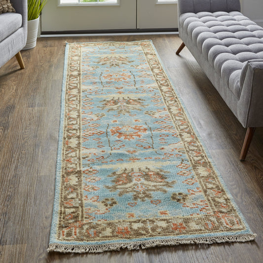 Beall Traditional Oriental Rug - 6710F by Feizy in blue, brown. Made from wool in a unique style.