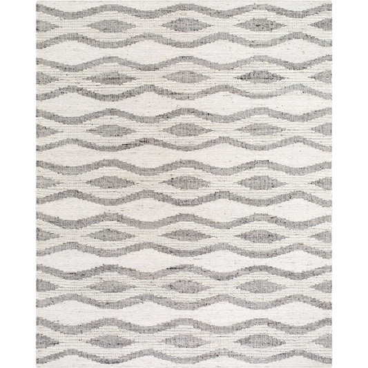 Bremen Rug - 29470 by Surya in cream, gray, charcoal, brown. Made from 100% wool in a unique style.