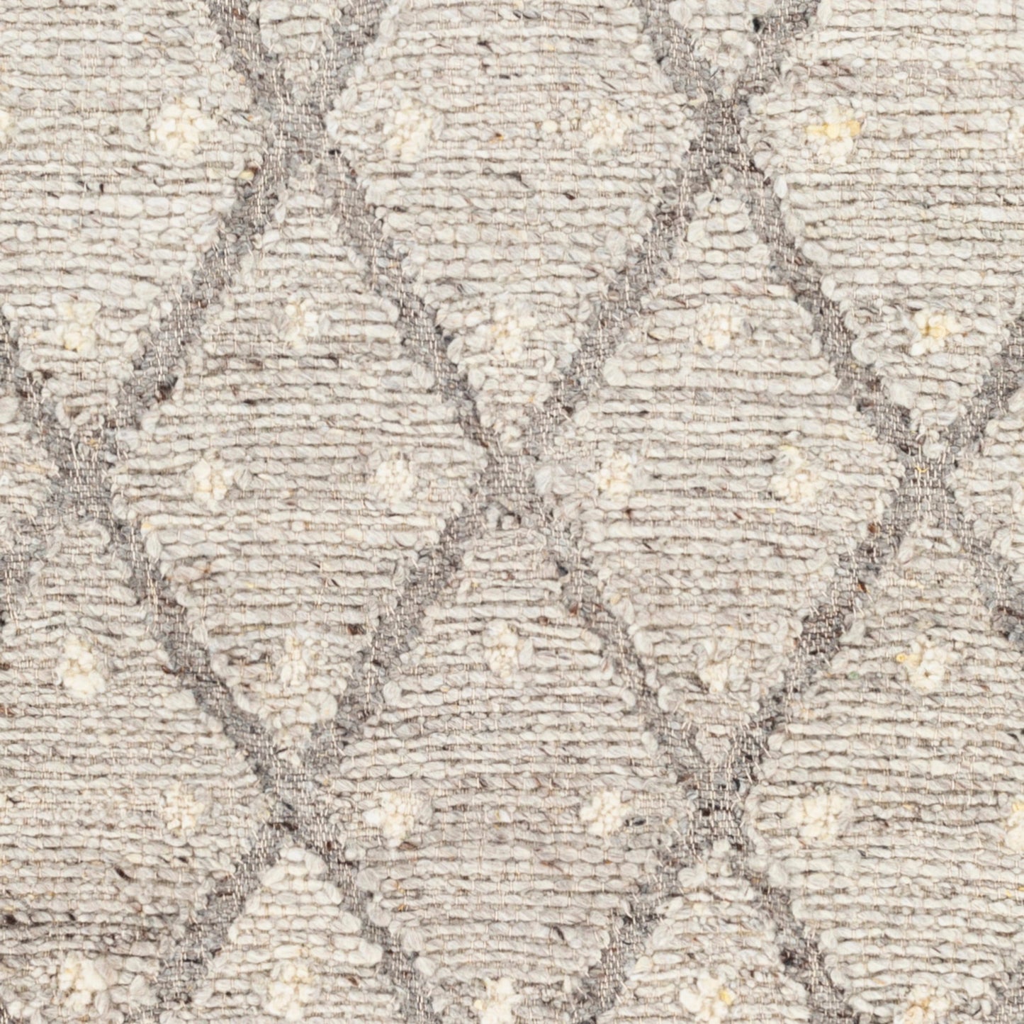 007 SI-1878141,SI-1878142,SI-1878143,SI-1878144 | Closeup | Bremen Rug - 29472 by Surya in light slate, cream, gray, charcoal, brown. Made from 100% wool in a unique style.