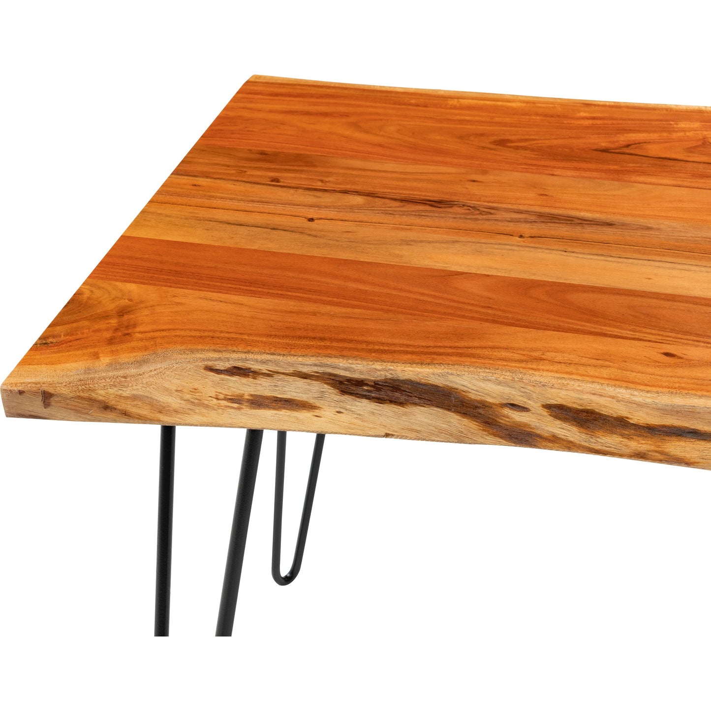 001 SI-1922826 | Closeup | Table by Surya in black, brown. Made from top: wood, base: metal in a modern style.