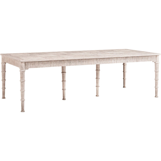 100" Bywater Extending Dining Table by Jonathan Charles in washed acacia. Made from acacia in a transitional style.