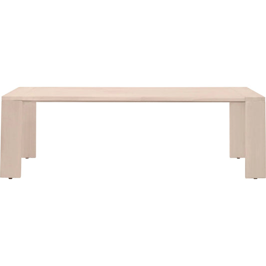 032 SI-2374622 | Primary Silo | Big Sur Outdoor Dining Table by Essentials For Living in washed ever teak. Made from solid teak wood in a modern style.
