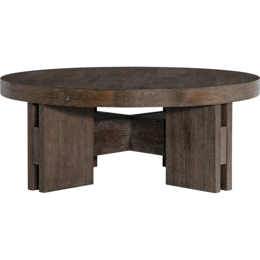 001 SI-2513517 | Primary Silo | Outline Round Cocktail Table by Bernhardt in cassel. Made from wood in a transitional style.