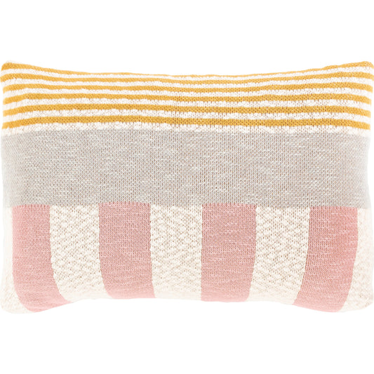 001 SI-1878157,SI-1878158 | Additional Silo | Brickel Pillow - 30734 by Livabliss in light pink, mustard. Made from 100% cotton in a eclectic & global style.