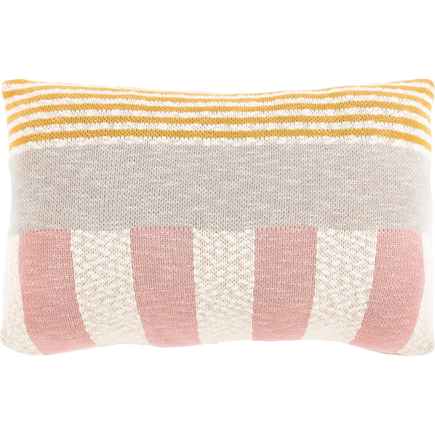 003 SI-1878157,SI-1878158 | Additional Silo | Brickel Pillow - 30734 by Livabliss in light pink, mustard. Made from 100% cotton in a eclectic & global style.