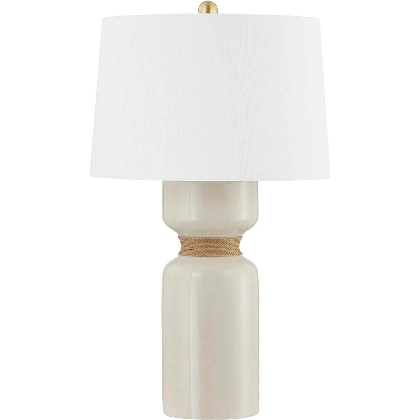 001 SI-2029414 | Primary Silo | Mindy I Table Lamp by Hudson Valley in aged brass. Made from ceramic in a modern style.