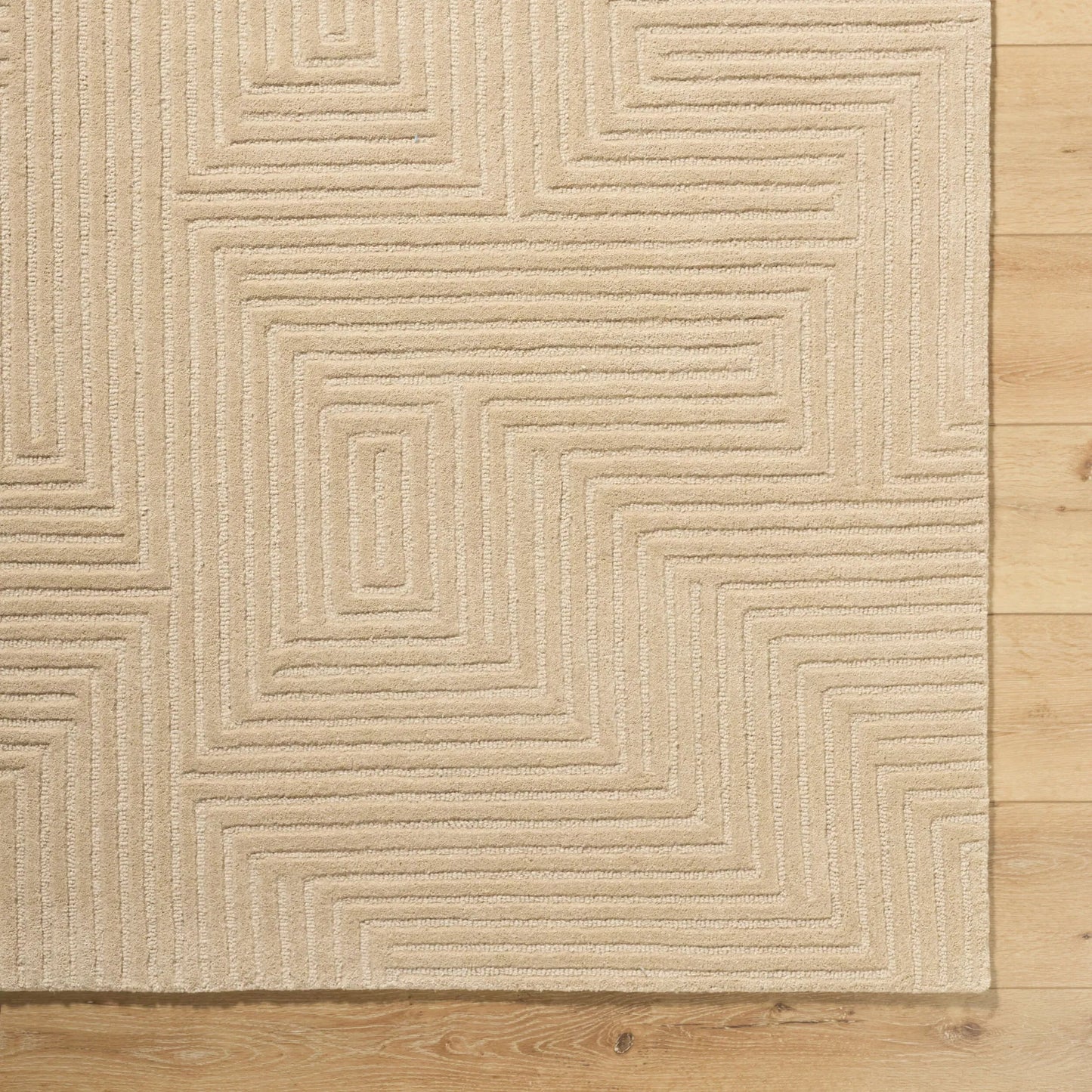 011 SI-2349305,SI-2349306,SI-2349307 | Closeup | Brook Handmade Rug by Livabliss. Made from wool in a rustic style.