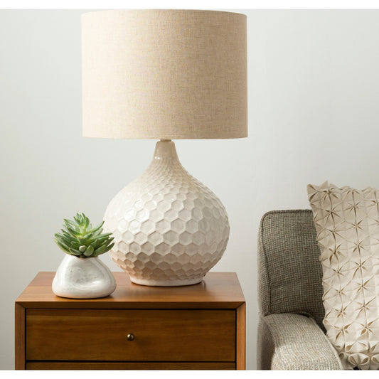 Blakely - 13908 by Surya in ivory and cream. Made from linen, ceramic in a modern style.