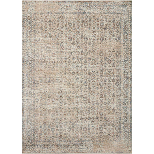 Blake BLA-04 Rug by Angela Rose x Loloi in beige, denim. Made from 100% polyester in a unique style.