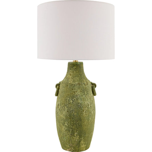 Beraliya Urn Accent Table Lamp by Surya in hand painted. Made from ceramic, linen, polyester, iron in a modern style.