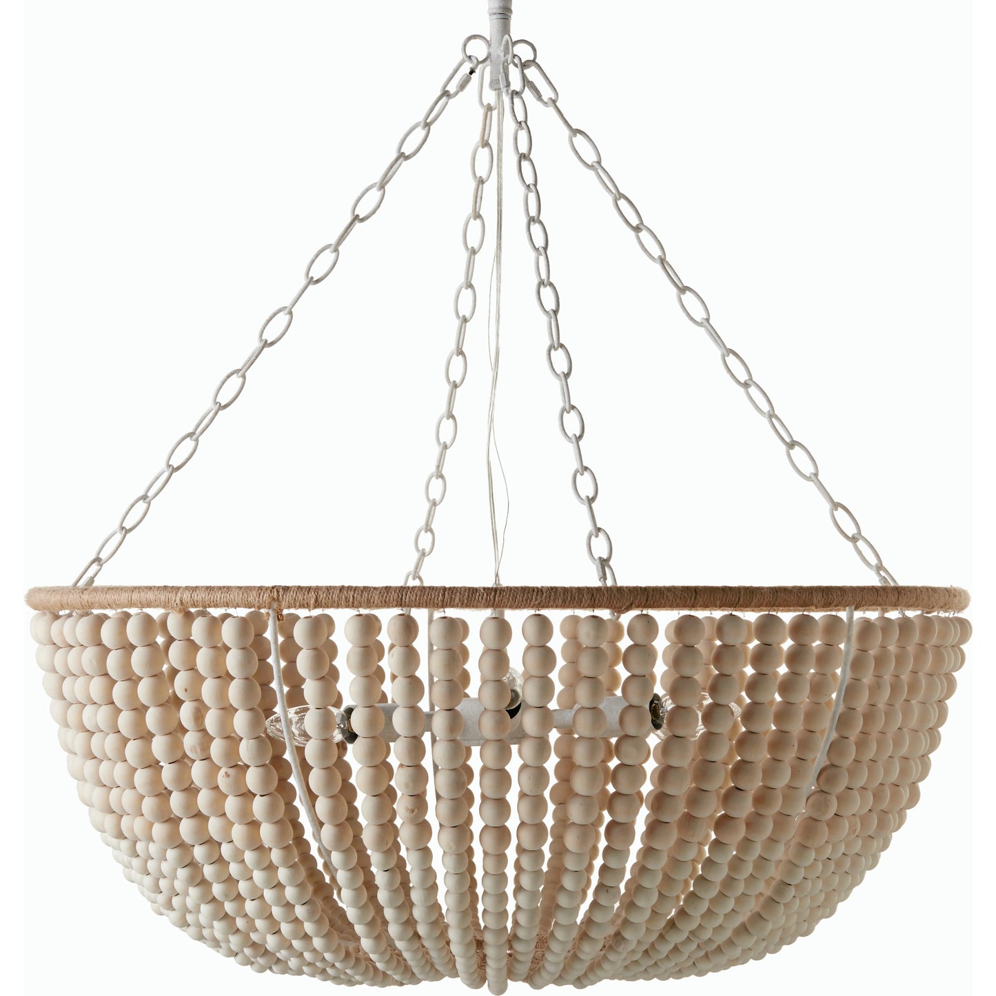 001 SI-2165697 | Primary Silo | Belem Pendant - 537730 by Surya in fixture: cream, shade: cream, cord: white and paintedhand paintedmetallic. Made from iron in a cottage & farmhouse style.