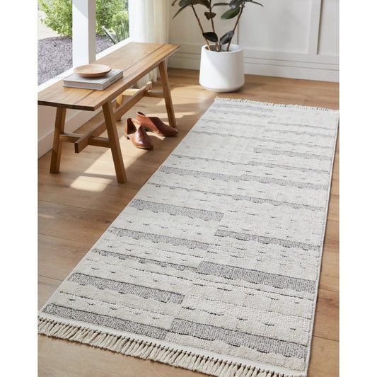 Berlin Rug - 494659 by Livabliss in ivory, black. Made from polypropylene, polyester in a unique style.