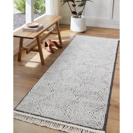 Berlin Rug - 494666 by Livabliss in ivory, black. Made from polypropylene, polyester in a unique style.