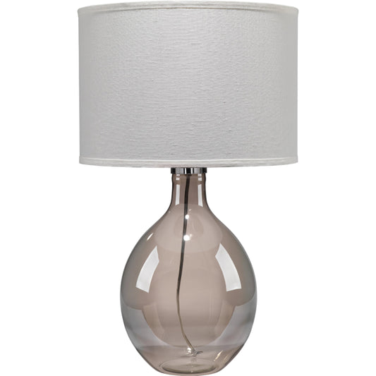 Juliette Table Lamp by Lifestyle by JY in gray glass. Made from glass in a coastal style.