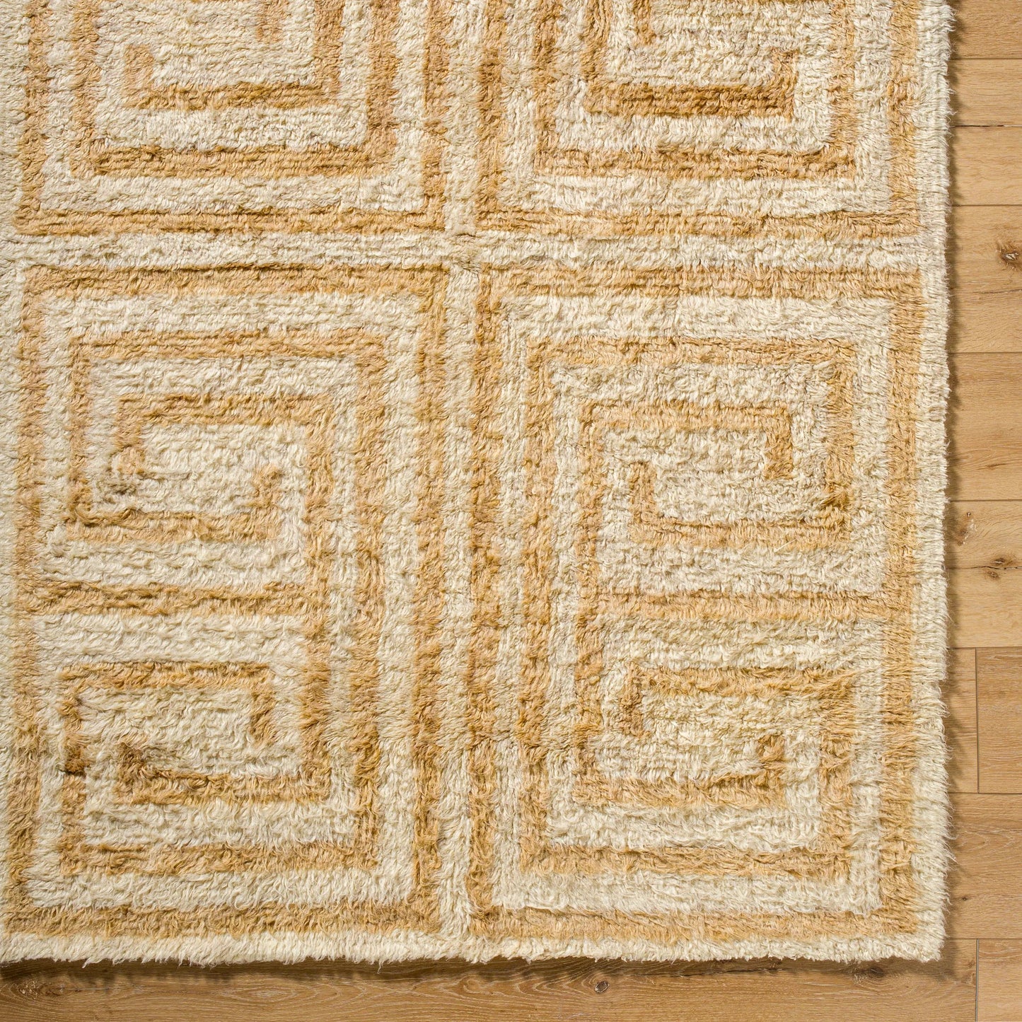 006 SI-2169167,SI-2169168,SI-2169169,SI-2169170,SI-2169171 | Closeup | Beni Moroccan Rug - 538949 by Livabliss in natural, light wood, desert tan, pearl, camel, sand, khaki. Made from wool in a unique style.