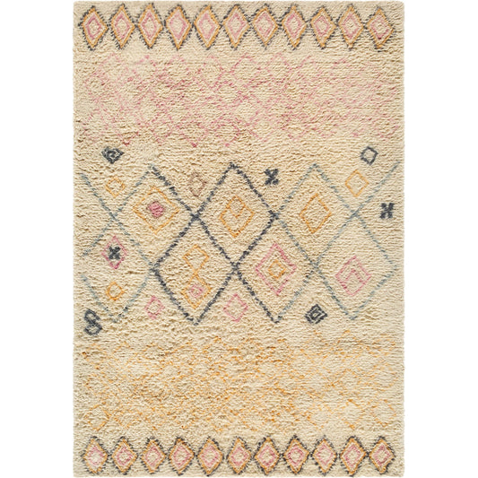 001 SI-2245821,SI-2245823,SI-2245824,SI-2245825 | Primary Silo | Beni Moroccan 539049 Rug by Livabliss in beige, mustard, blush pink, slate blue, charcoal. Made from wool in a unique style.