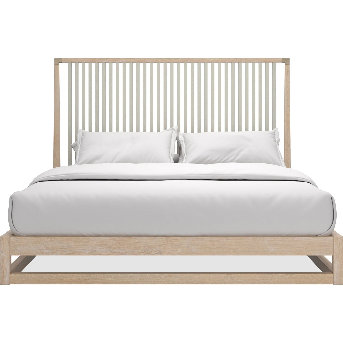 005 SI-2250548 | Additional Silo | Pinstripe Slatted Bed by Caracole. Made from unique in a transitional style.