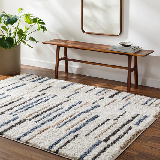 Birmingham Rug - 32929 by Livabliss in ivory, blue, gray, tan. Made from main: 100% polyester in a unique style.