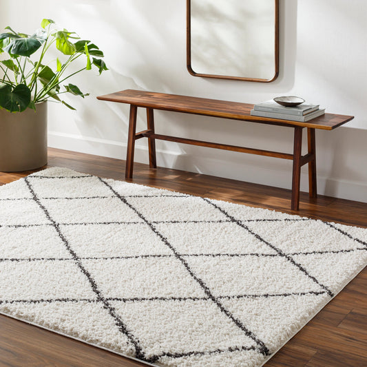 Birmingham Rug - 32934 by Livabliss in ivory, black. Made from main: 100% polyester in a unique style.